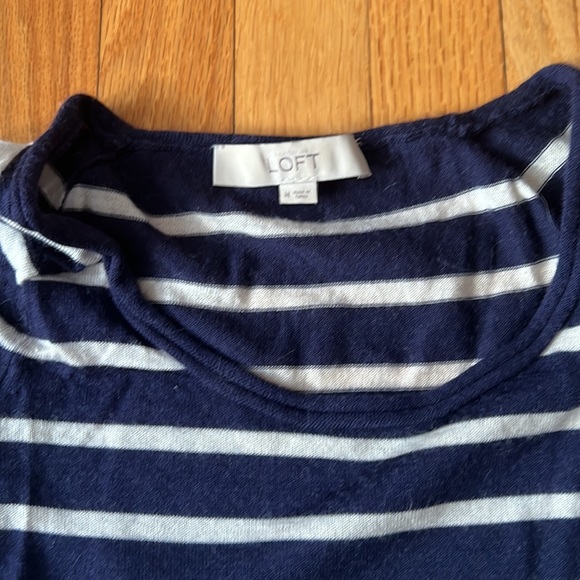 Loft lightweight knit sweater top stripe - Picture 2 of 3